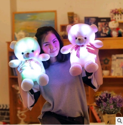 Luminous teddy bear for Christmas gift 3