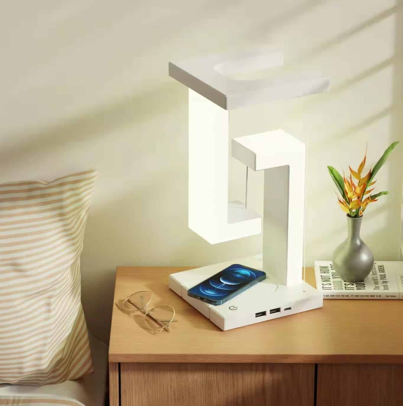 Wireless Charging Suspension Floating Table Lamp 4