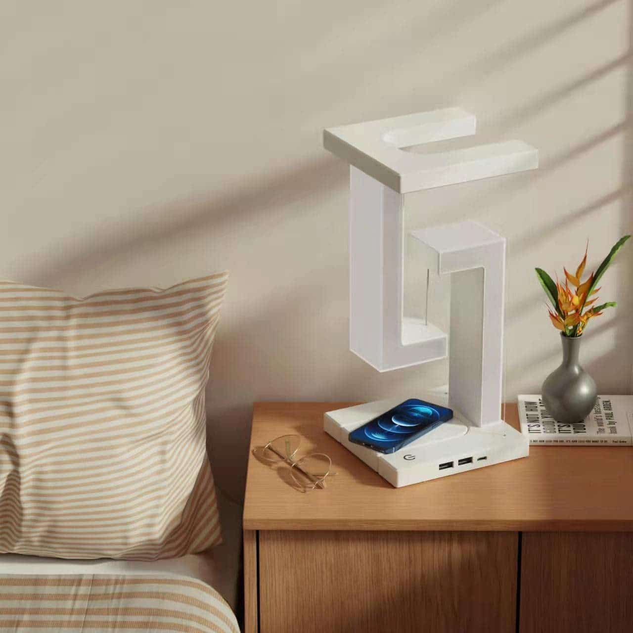 Wireless Charging Suspension Floating Table Lamp 5