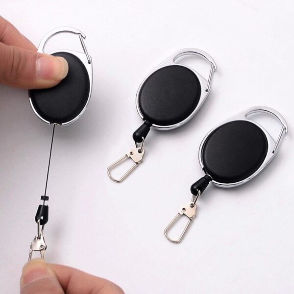 Creative Telescopic Wire Rope Key Ring 1