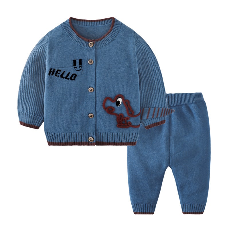 Children's Cardigan Suit Baby Outing Clothing 4