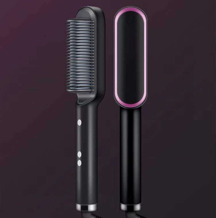 New 2 In 1 Hair Straightener Electric Hair Brush 7