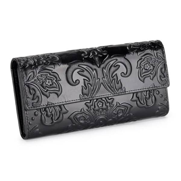 New Women's Leather Wallet Long Three 1