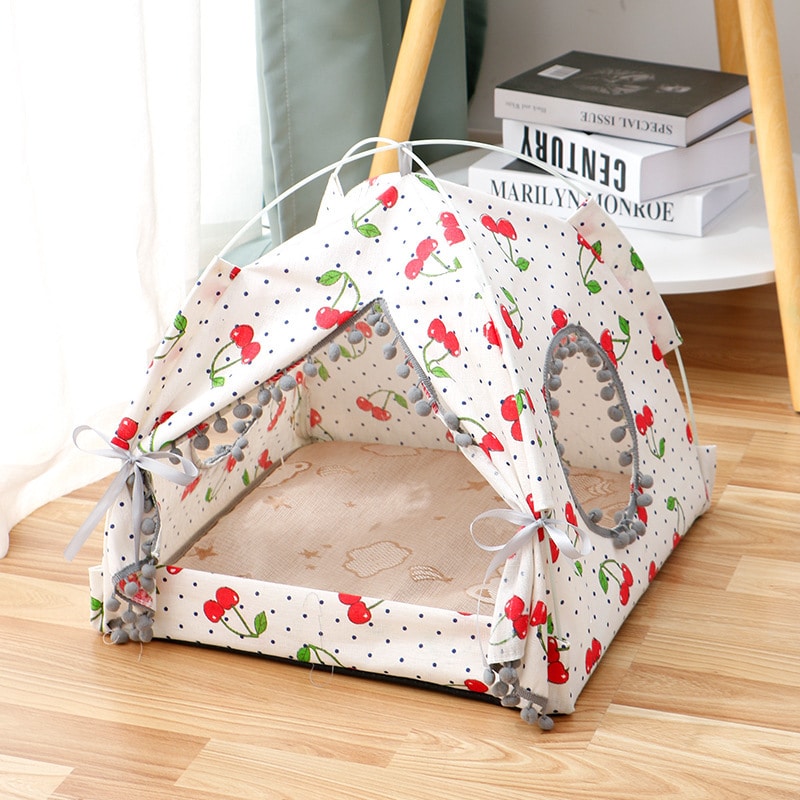 Cat House Enclosed Pet Bed 5