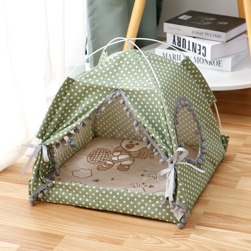 Cat House Enclosed Pet Bed 3