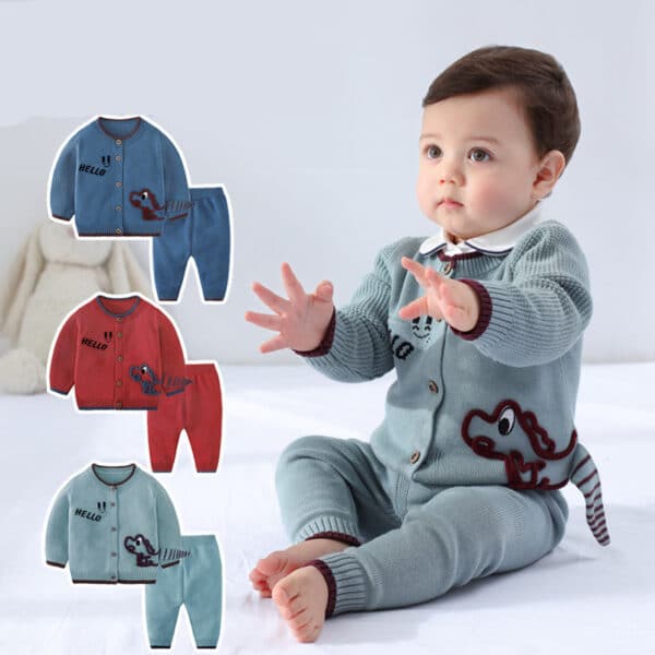 Children's Cardigan Suit Baby Outing Clothing 1