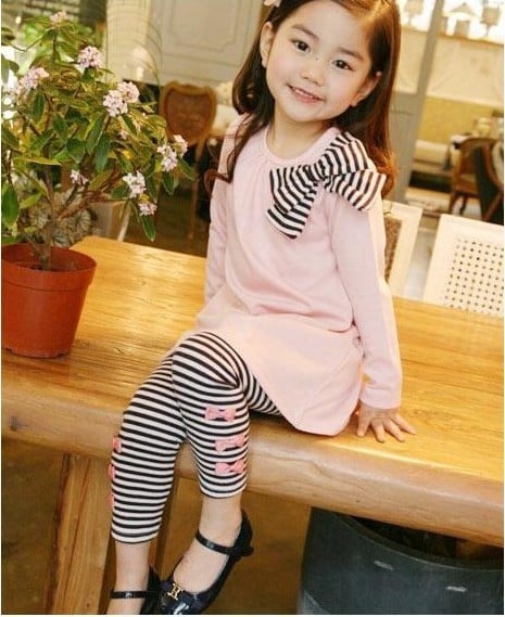Cute Girl clothing setsTunic Kids Spring Clothes 4