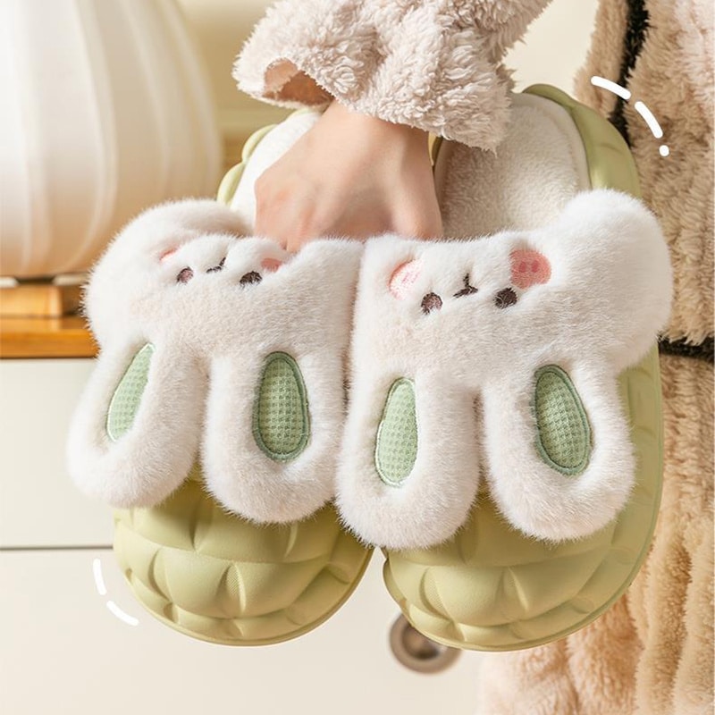 Cute Baby Shoes Winter Fuzzy Slippers 2