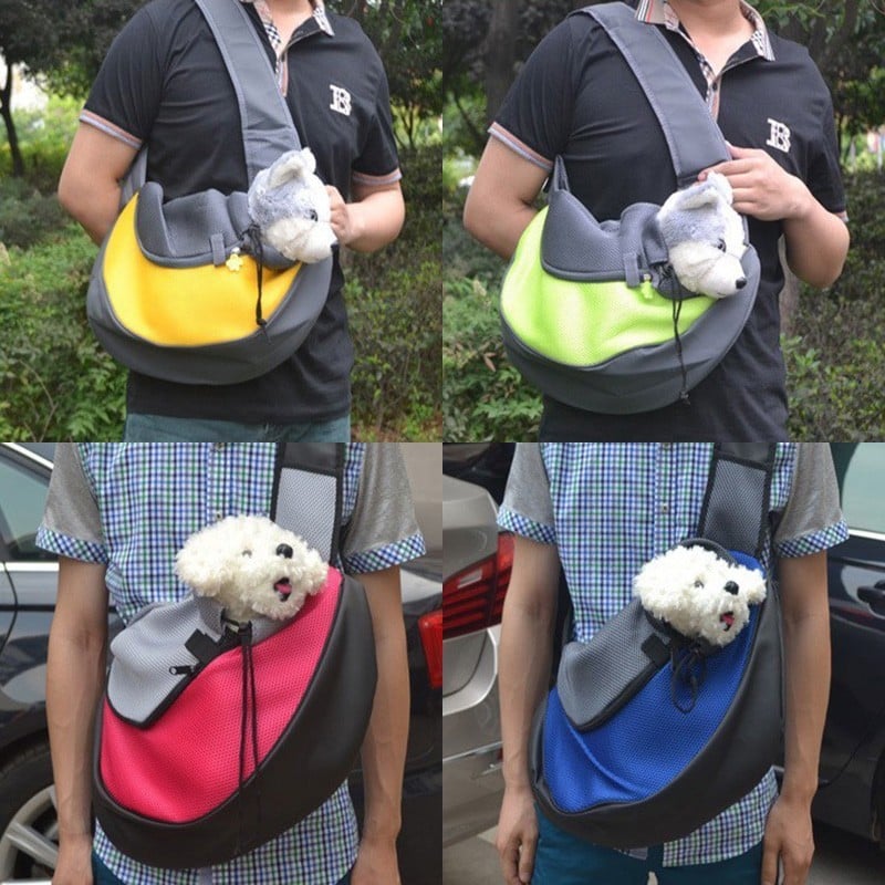 Pet Dog Sling Carrier bags Hands 2