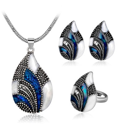 New Stylish Women Water Drop Jewelry Set 1