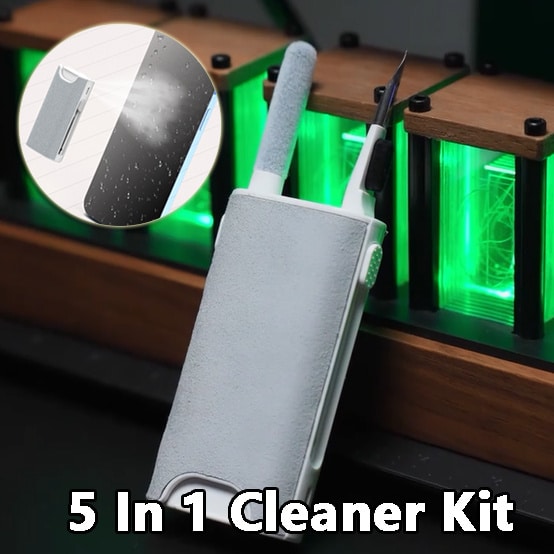 5 In 1 Screen Cleaner Kit Camera Phone Tablet Laptop Screen Cleaning Tools Earphone Cleaning Brush Pen For Office 2