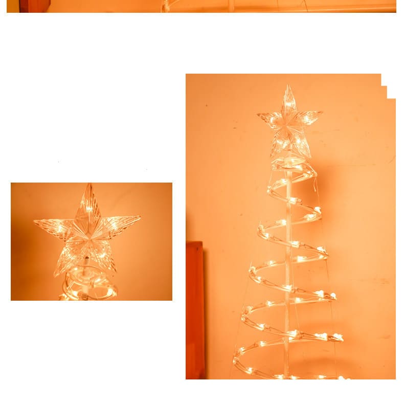 6FT LED Spiral Christmas Tree Light 7