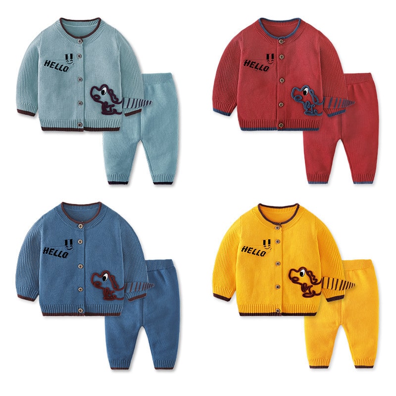 Children's Cardigan Suit Baby Outing Clothing 2