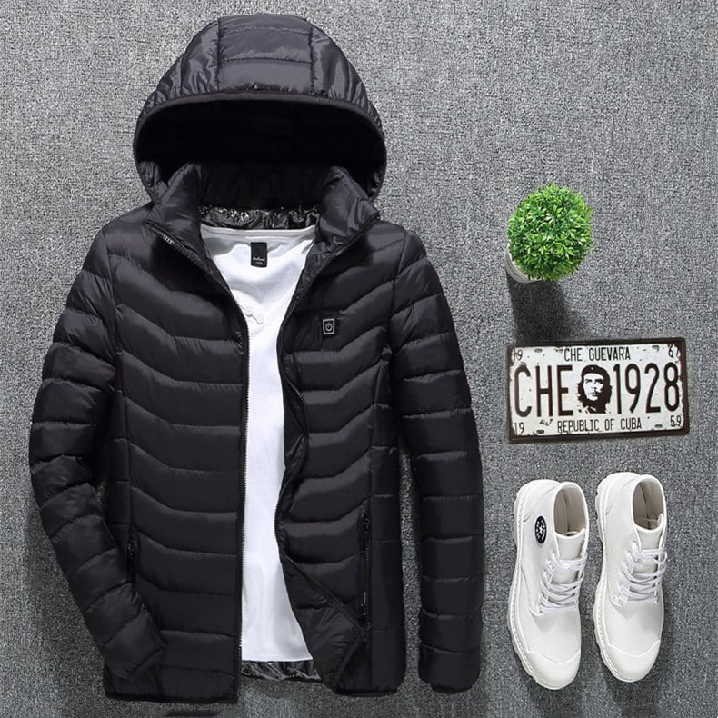 New Men's Heated Jacket Coat Electric Clothes Winter 10