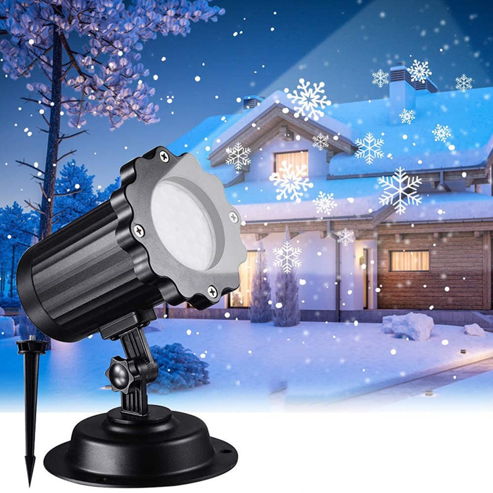 LED Christmas Blizzard Snowflake Laser Light Snowfall 2