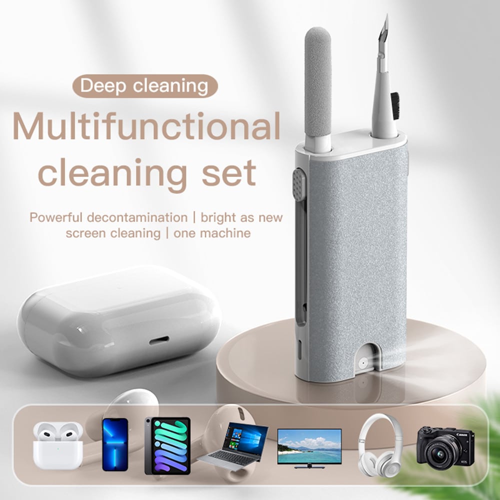 5 In 1 Screen Cleaner Kit Camera Phone Tablet Laptop Screen Cleaning Tools Earphone Cleaning Brush Pen For Office 3