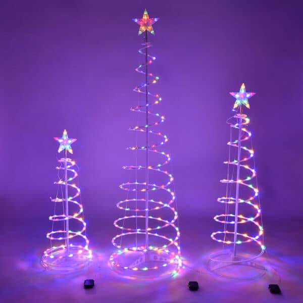 6FT LED Spiral Christmas Tree Light 1