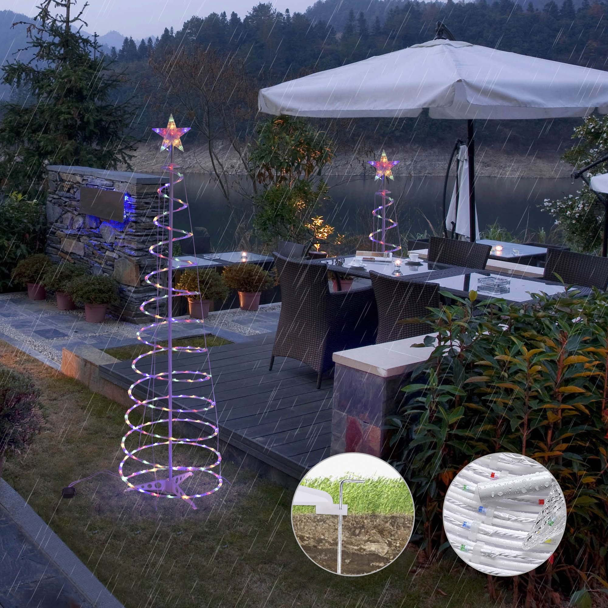 6FT LED Spiral Christmas Tree Light 3