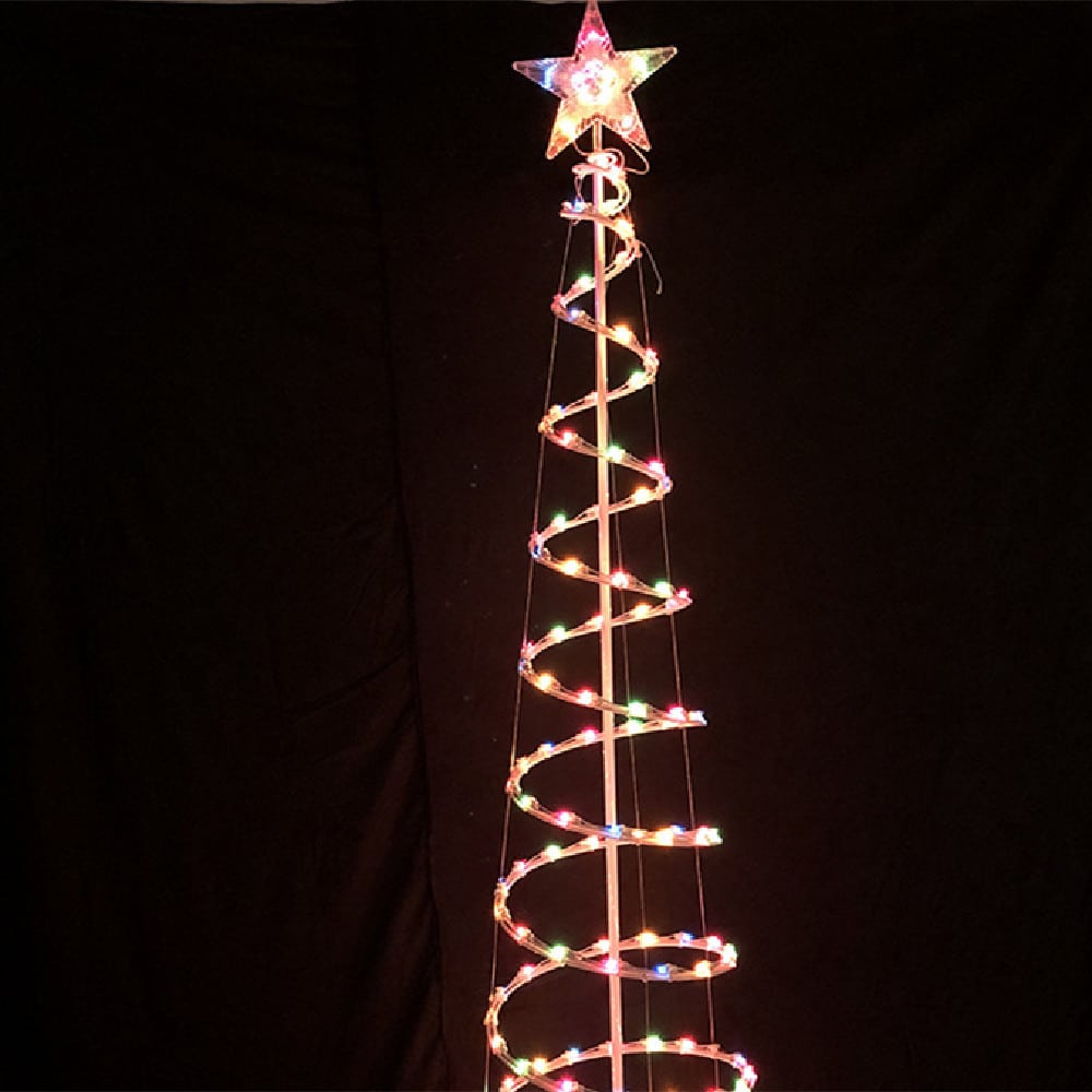 6FT LED Spiral Christmas Tree Light 4
