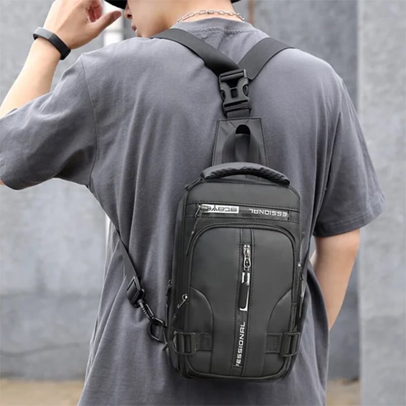 Men Multifunctional Crossbody Backpack Shoulder Bags 3