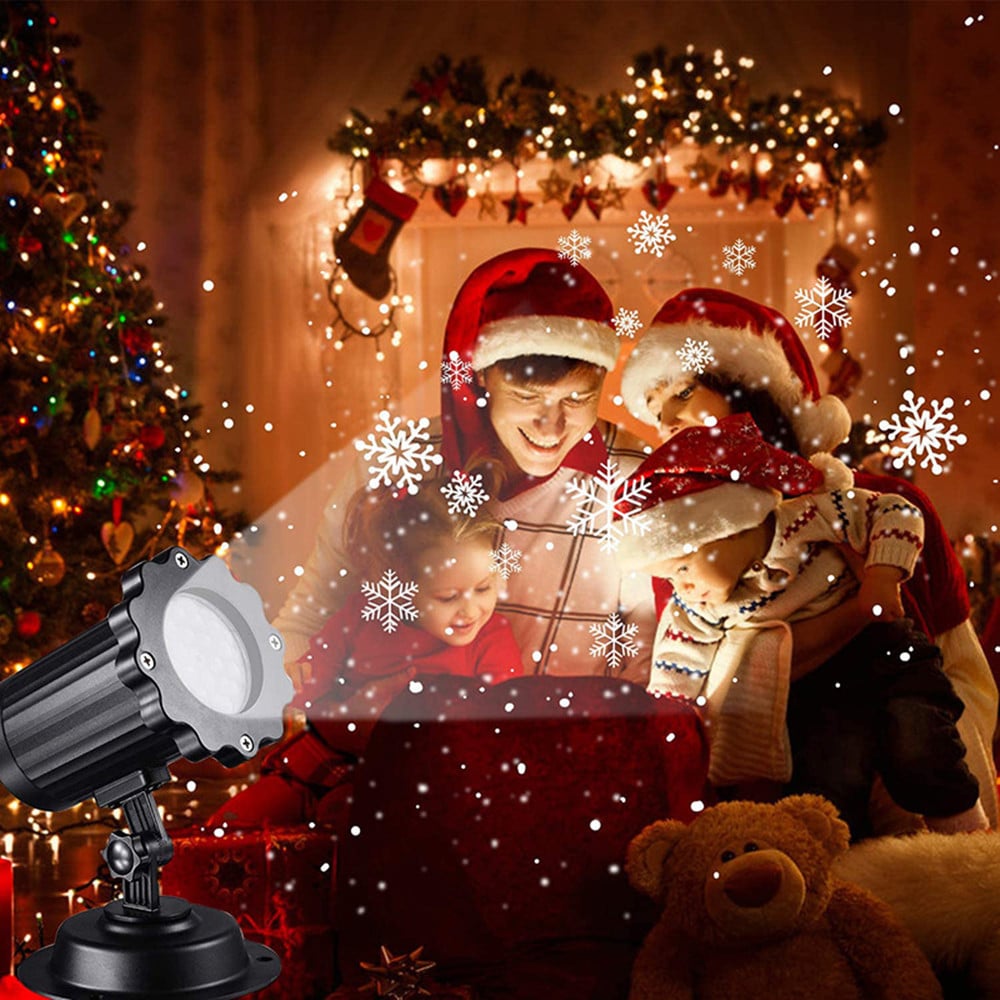 LED Christmas Blizzard Snowflake Laser Light Snowfall 5